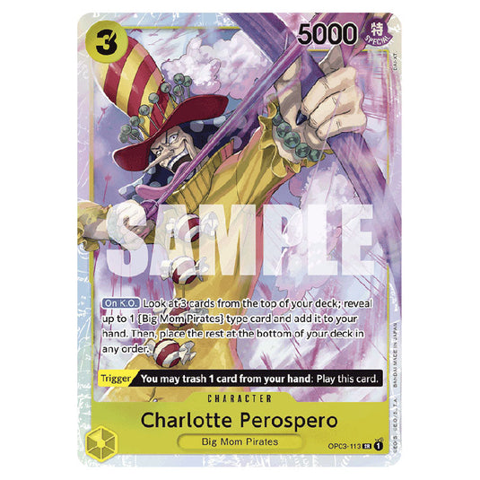 Charlotte Perospero PRB-01-OP03-113 card from the One Piece set Premium Booster