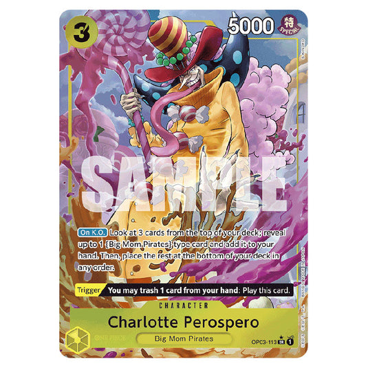 Charlotte Perospero PRB-01-OP03-113a card from the One Piece set Premium Booster