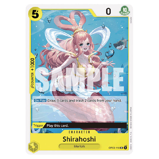 Shirahoshi PRB-01-OP03-116 card from the One Piece set Premium Booster