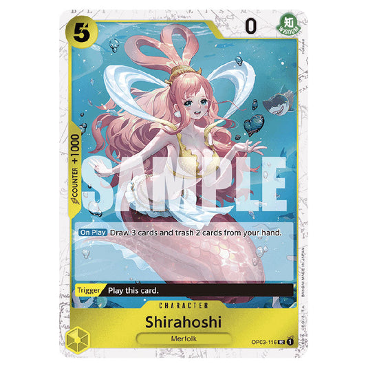 Shirahoshi PRB-01-OP03-116a card from the One Piece set Premium Booster