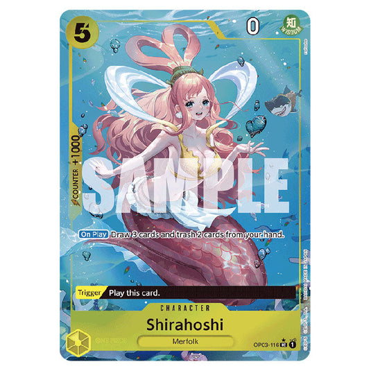 Shirahoshi PRB-01-OP03-116b card from the One Piece set Premium Booster