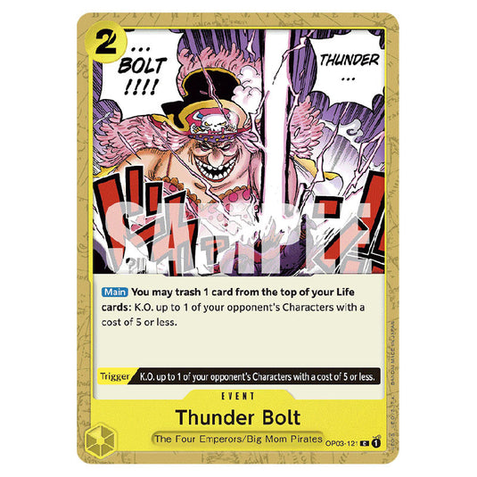 Thunder Bolt PRB-01-OP03-121 card from the One Piece set Premium Booster