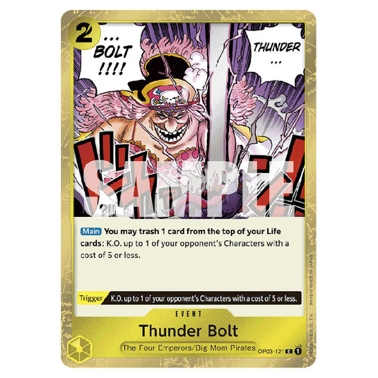 Thunder Bolt PRB-01-OP03-121a card from the One Piece set Premium Booster