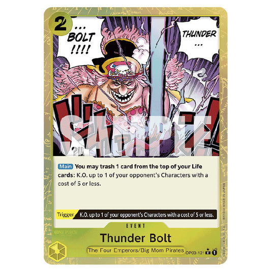 Thunder Bolt PRB-01-OP03-121b card from the One Piece set Premium Booster