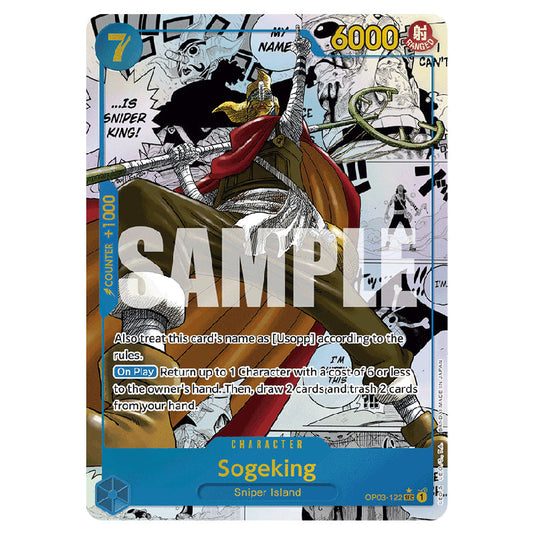 Sogeking PRB-01-OP03-122 card from the One Piece set Premium Booster