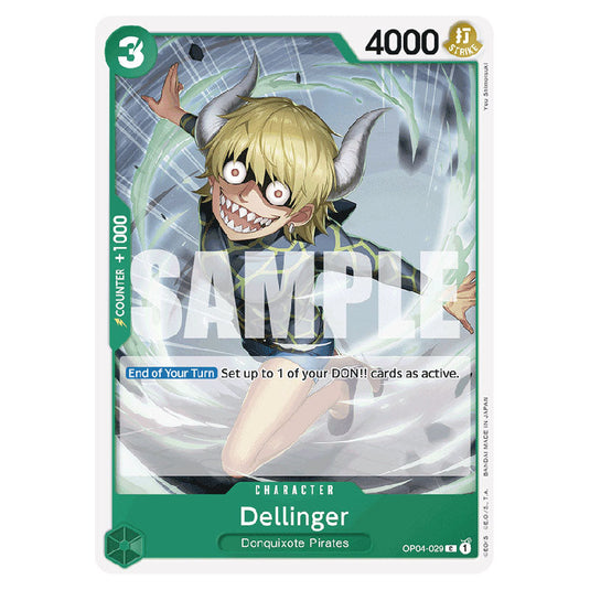 Dellinger PRB-01-OP04-029 card from the One Piece set Premium Booster