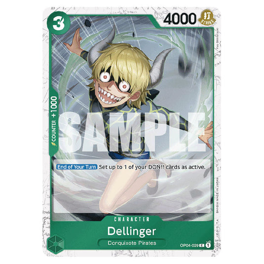 Dellinger PRB-01-OP04-029a card from the One Piece set Premium Booster