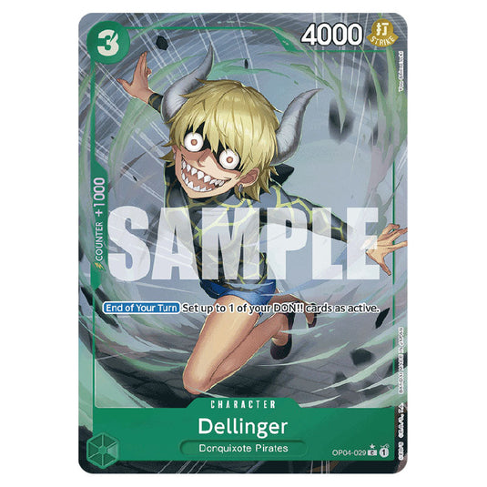 Dellinger PRB-01-OP04-029b card from the One Piece set Premium Booster