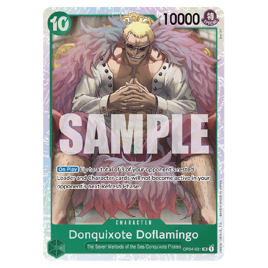 Donquixote Doflamingo PRB-01-OP04-031 card from the One Piece set Premium Booster