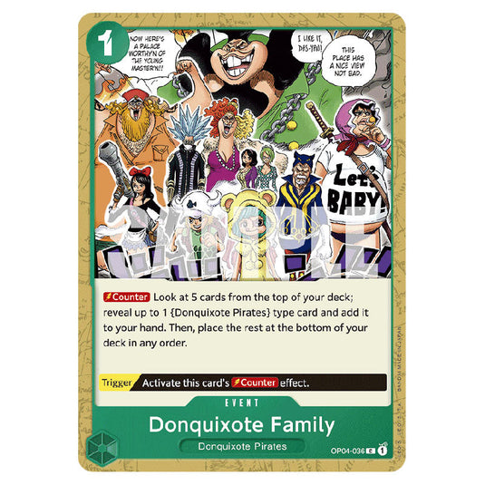 Donquixote Family PRB-01-OP04-036 card from the One Piece set Premium Booster