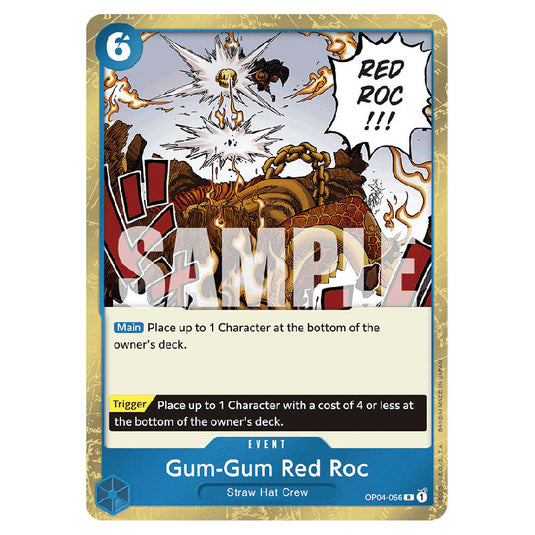 Gum-Gum Red Roc PRB-01-OP04-056 card from the One Piece set Premium Booster