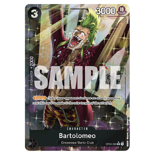 Bartolomeo PRB-01-OP04-089c card from the One Piece set Premium Booster