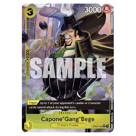 Capone"Gang"Bege PRB-01-OP04-100b card from the One Piece set Premium Booster