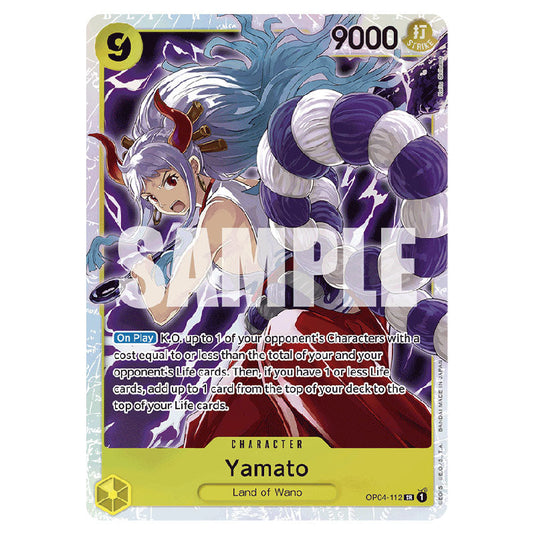 Yamato PRB-01-OP04-112 card from the One Piece set Premium Booster