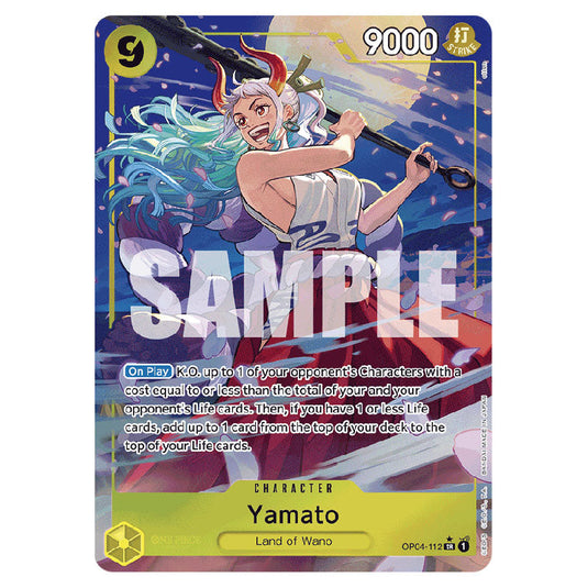 Yamato PRB-01-OP04-112a card from the One Piece set Premium Booster