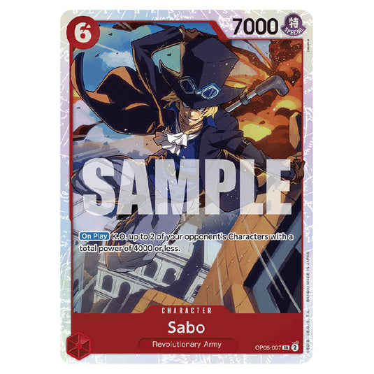 Sabo PRB-01-OP05-007 card from the One Piece set Premium Booster