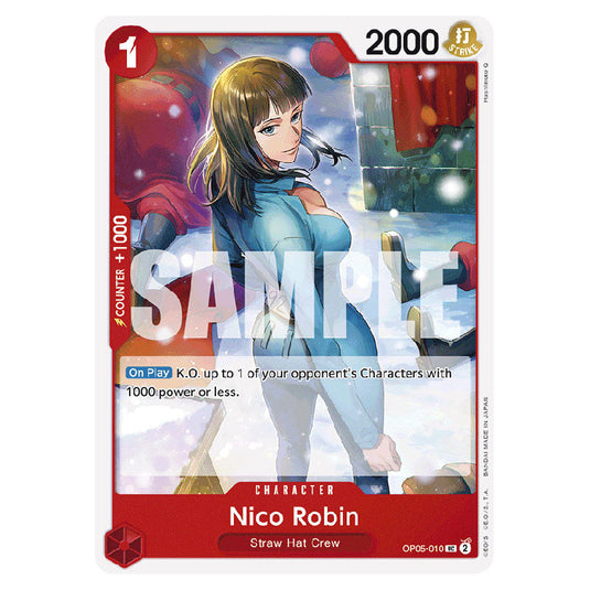 Nico Robin PRB-01-OP05-010 card from the One Piece set Premium Booster