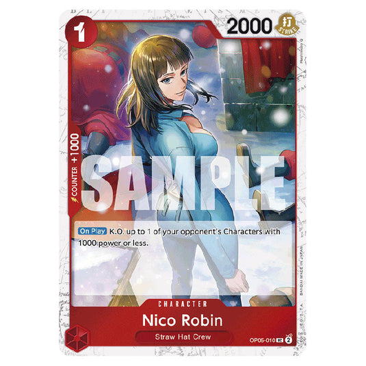 Nico Robin PRB-01-OP05-010a card from the One Piece set Premium Booster