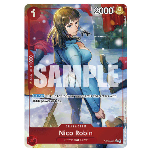 Nico Robin PRB-01-OP05-010b card from the One Piece set Premium Booster