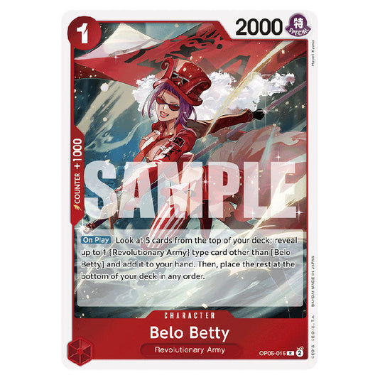 Belo Betty PRB-01-OP05-015 card from the One Piece set Premium Booster