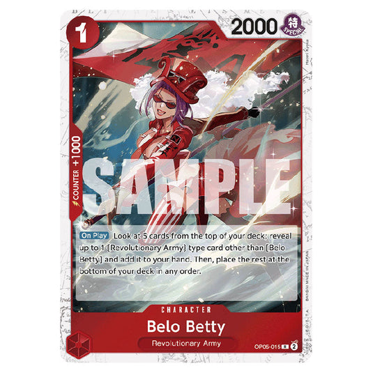 Belo Betty PRB-01-OP05-015a card from the One Piece set Premium Booster