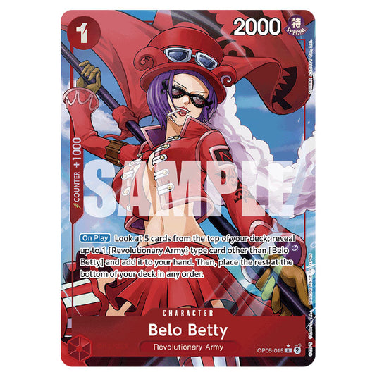 One Piece - Premium Booster - Belo Betty (Rare) - PRB-01-OP05-015c One Piece - Premium Booster - Belo Betty (Rare) - PRB-01-OP05-015c