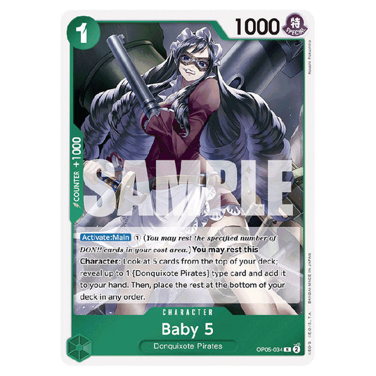 Baby 5 PRB-01-OP05-034 card from the One Piece set Premium Booster