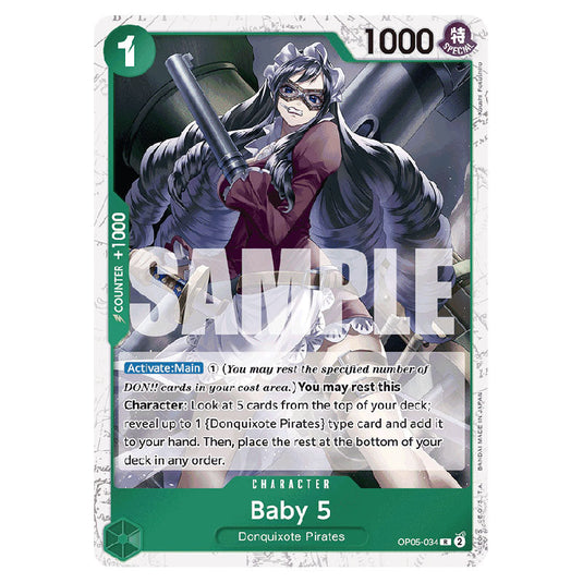 Baby 5 PRB-01-OP05-034a card from the One Piece set Premium Booster