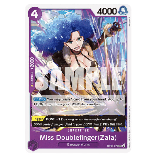 Miss Doublefinger(Zala) PRB-01-OP05-073 card from the One Piece set Premium Booster