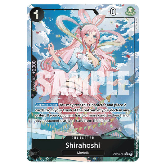 Shirahoshi PRB-01-OP05-082b card from the One Piece set Premium Booster