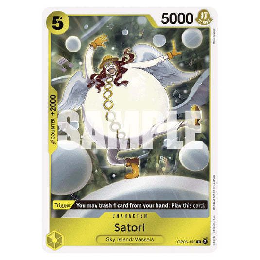 Satori PRB-01-OP05-105 card from the One Piece set Premium Booster