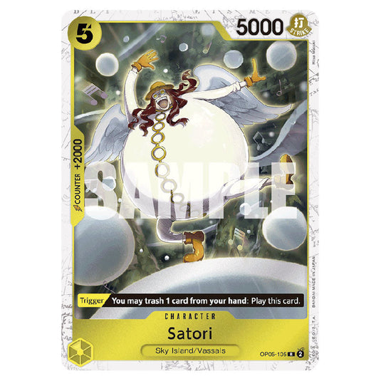 Satori PRB-01-OP05-105a card from the One Piece set Premium Booster