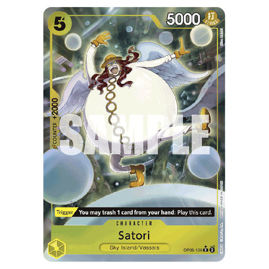 Satori PRB-01-OP05-105b card from the One Piece set Premium Booster