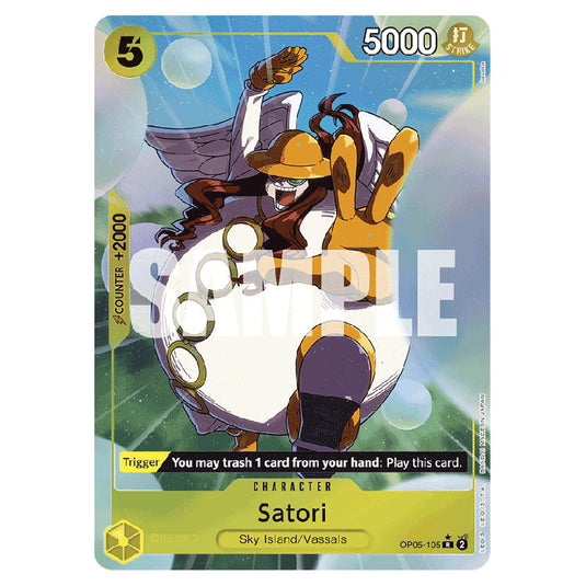 Satori PRB-01-OP05-105c card from the One Piece set Premium Booster