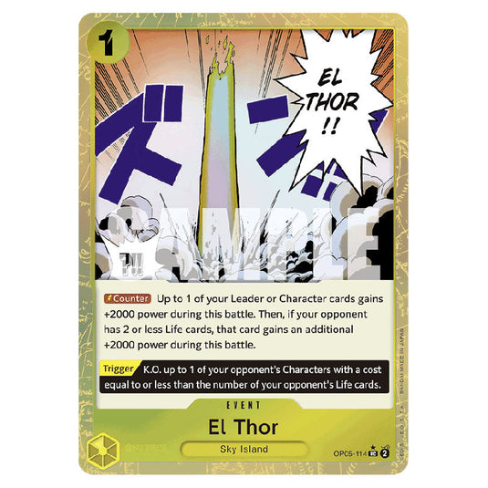 El Thor PRB-01-OP05-114b card from the One Piece set Premium Booster