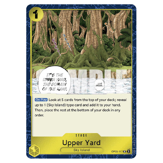 Upper Yard PRB-01-OP05-117a card from the One Piece set Premium Booster