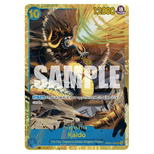 Kaido PRB-01-OP05-118 card from the One Piece set Premium Booster