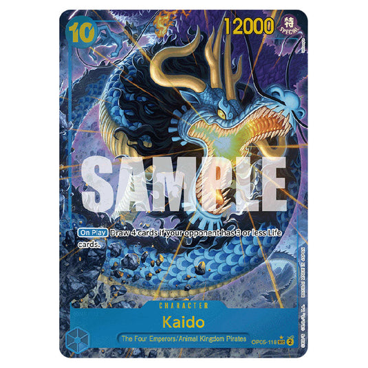 Kaido PRB-01-OP05-118a card from the One Piece set Premium Booster