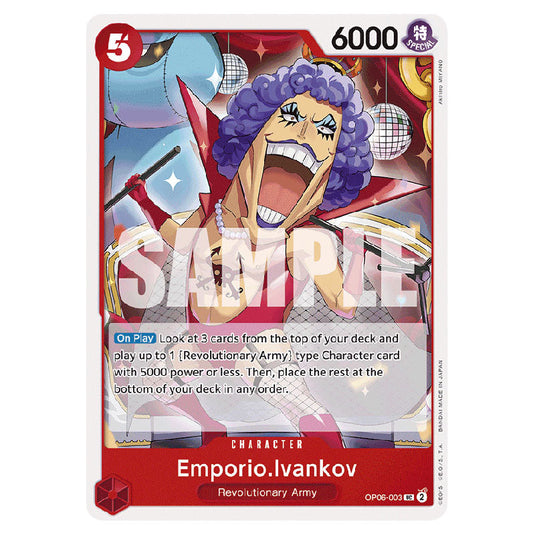 Emporio.Ivankov PRB-01-OP06-003 card from the One Piece set Premium Booster