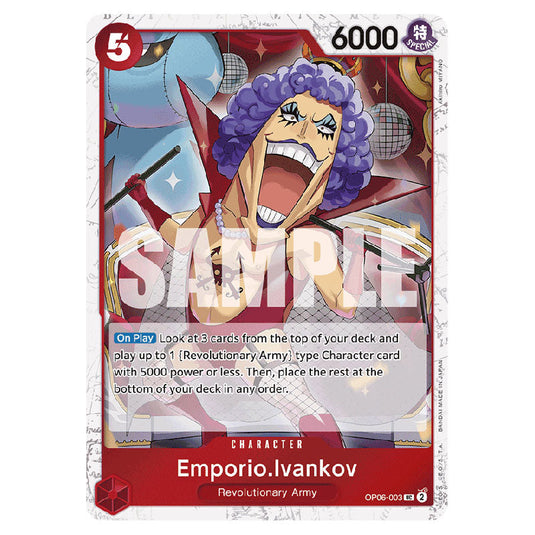 Emporio.Ivankov PRB-01-OP06-003a card from the One Piece set Premium Booster