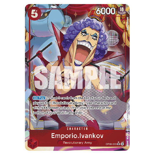 Emporio.Ivankov PRB-01-OP06-003b card from the One Piece set Premium Booster