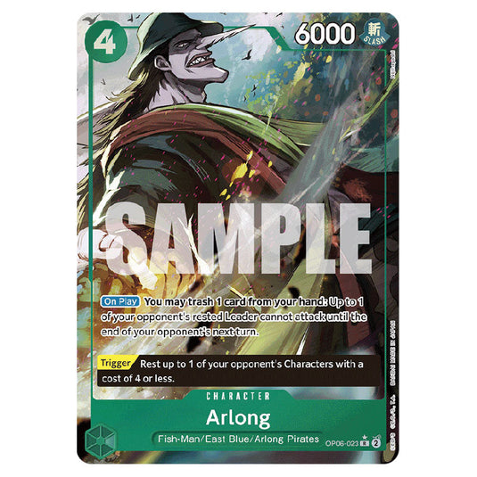 Arlong PRB-01-OP06-023b card from the One Piece set Premium Booster