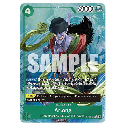 Arlong PRB-01-OP06-023c card from the One Piece set Premium Booster