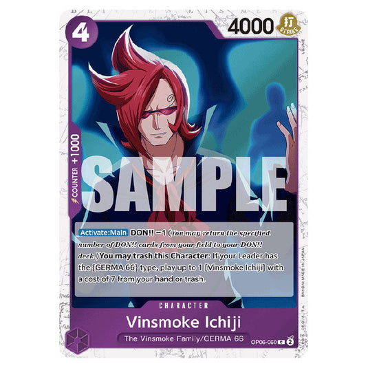 Vinsmoke Ichiji PRB-01-OP06-060a card from the One Piece set Premium Booster