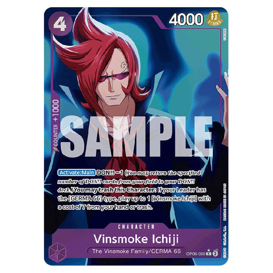 Vinsmoke Ichiji PRB-01-OP06-060b card from the One Piece set Premium Booster