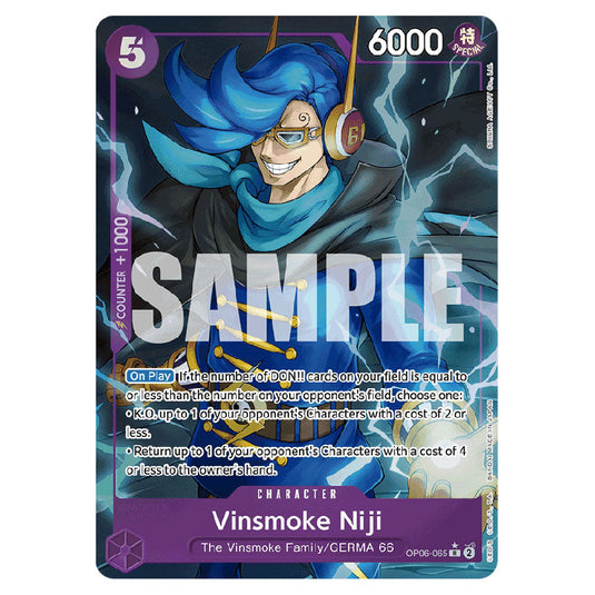 Vinsmoke Niji PRB-01-OP06-065c card from the One Piece set Premium Booster