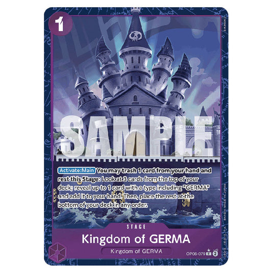 Kingdom of GERMA PRB-01-OP06-079c card from the One Piece set Premium Booster