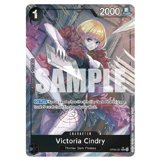 Victoria Cindry PRB-01-OP06-091b card from the One Piece set Premium Booster