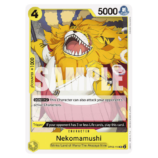 Nekomamushi PRB-01-OP06-110 card from the One Piece set Premium Booster