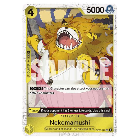 Nekomamushi PRB-01-OP06-110a card from the One Piece set Premium Booster